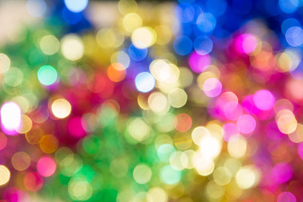 istock Xmas abstract bokeh light colorful for background 527174055