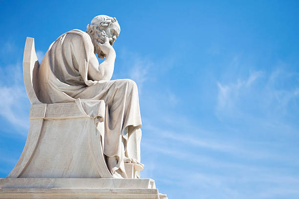 socrate statue - philosopher photos et images de collection