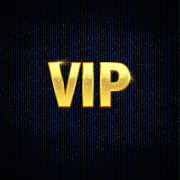 istock Very important person - VIP glittering text 527210596