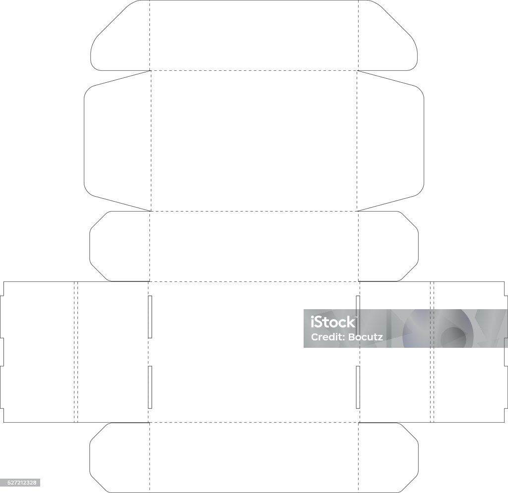 Cardboard Box Template Stock Illustration - Download Image Now ...