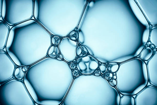 istock Blue Soap Bubbles 7 - Water Abstract Macro Foam Background 527212460