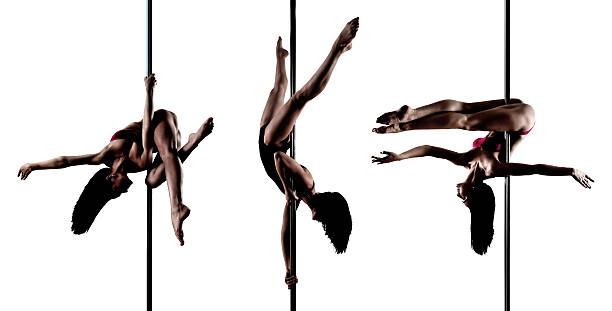 istock Young sexy pole dance woman 527213476