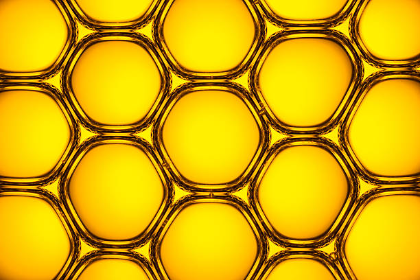 istock Yellow Soap Bubbles 3 - Water Abstract Macro Foam Background 527213758