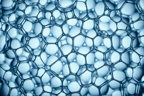 istock Blue Soap Bubbles 13 - Water Abstract Macro Foam Background 527215934