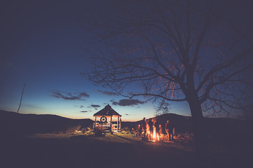 Old cottage in the nature