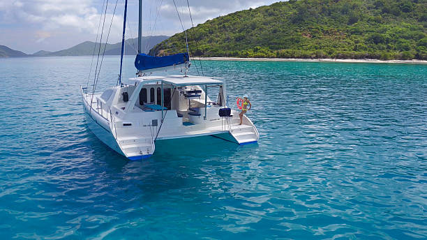 istock Woman relaxing on Catamaran in Caribbean 527219456
