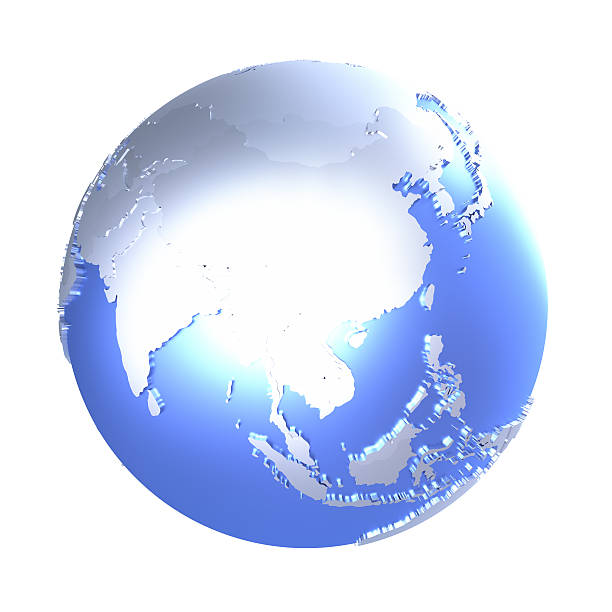 istock Southeast Asia on bright metallic Earth 527219968