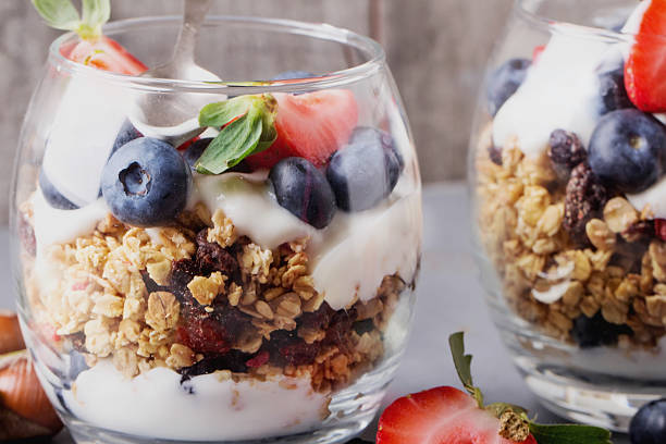 istock Granola Breakfast with Berries and Yogurt 527220664