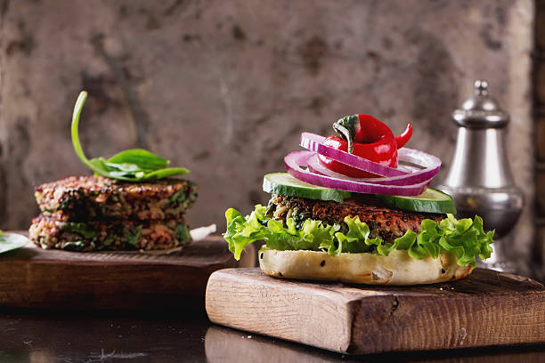 istock Quinoa Vegetarian Burgers 527222522