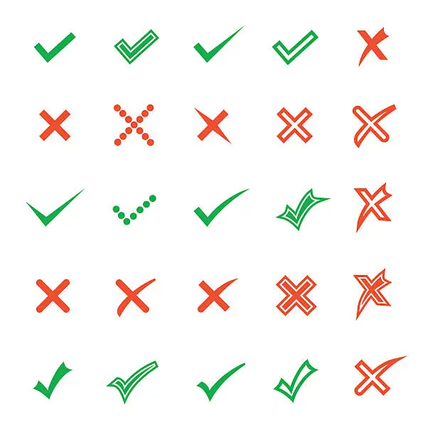 Vector illustration of Check Icons