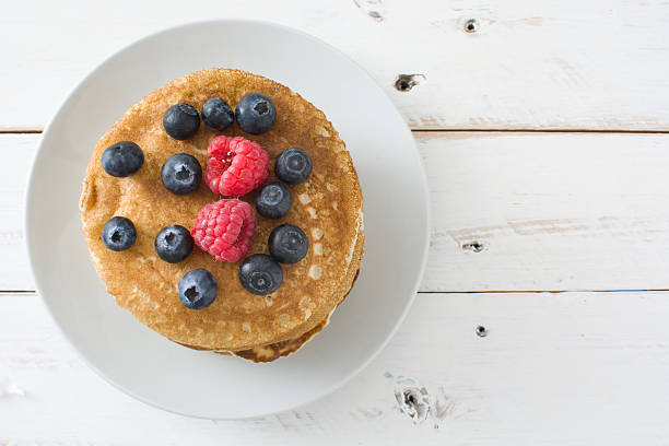 istock American breakfast. Pancakes 527223226