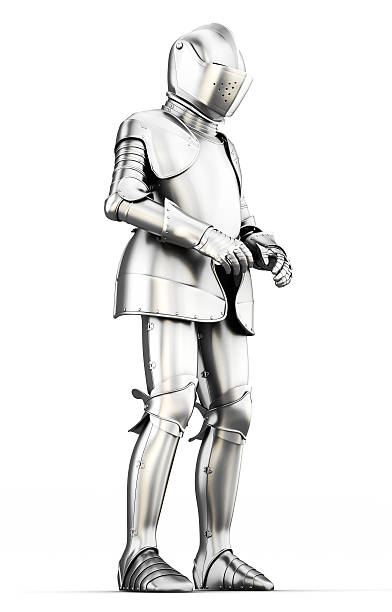 istock Suit of armor for all body isolated on white background. 527229696