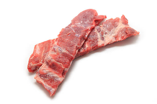 istock Raw Pork Ribs Isolated On White Background. 527230542