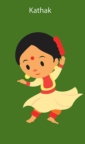 Indian Classical Dance Kathak Stock Illustration - Download Image Now -  Adult, Classical Style, Dancing - iStock