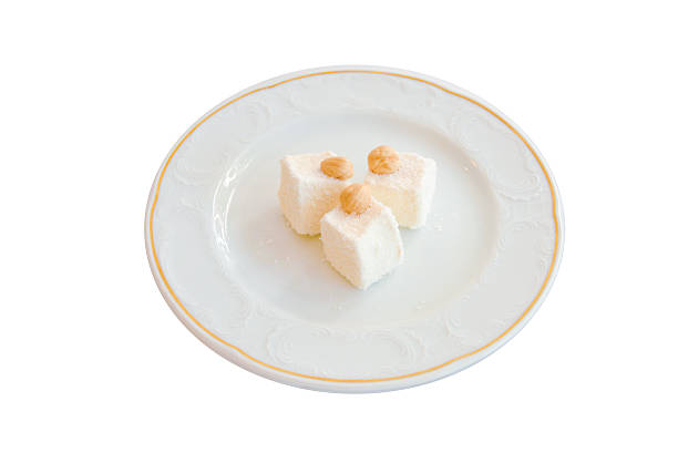 istock Delicious Turkish Delights on a White Background 527232972