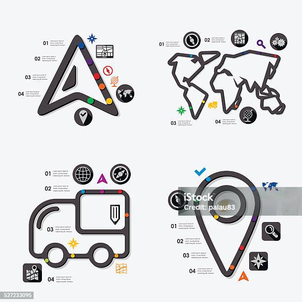 Navigation Infographic Stock Illustration - Download Image Now ...