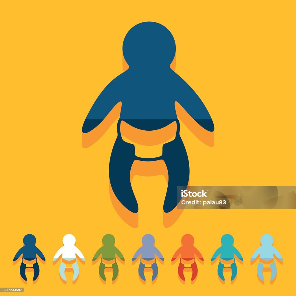Abstract Baby Simple Flat Design Baby Stock Illustration - Download Image Now - Abstract ...
