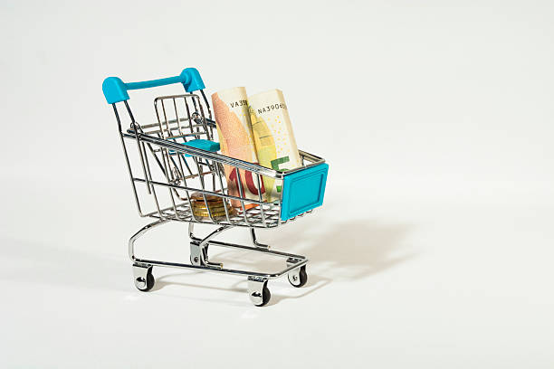 istock Shopping Cart with Euros 527234480