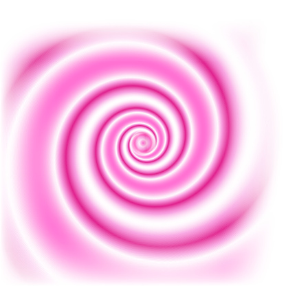 Double colored swirl - white and pink. For food design - yogurt, milk beverages etc.  Abstract vector background.