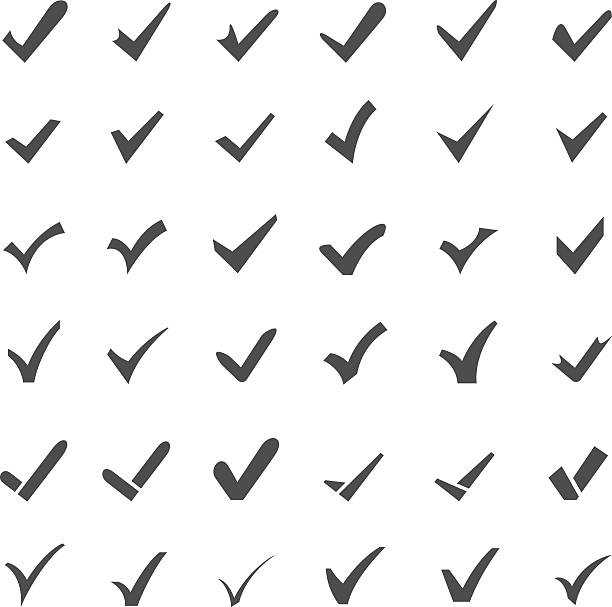 ilustraciones, imágenes clip art, dibujos animados e iconos de stock de conjunto de iconos de confirmar - yes checkbox expressing positivity success