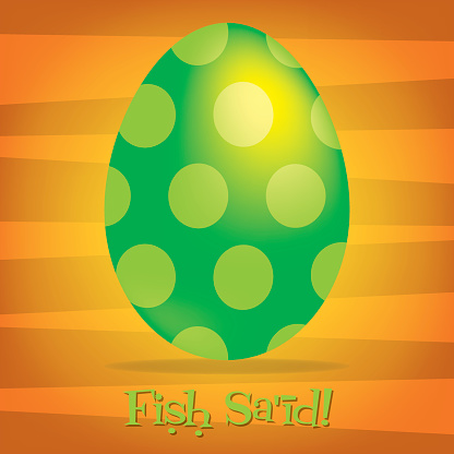 Bright Arabic Happy Easter card in vector format.