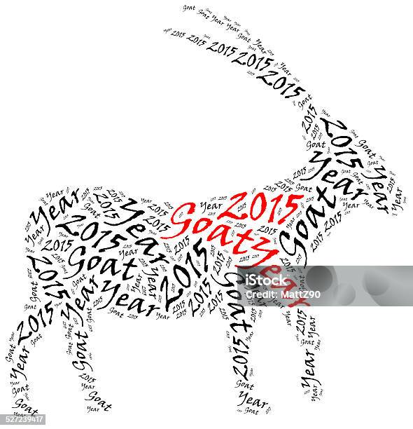 2015 Year Of The Goat In Chinese Zodiac Callendar Stock Photo - Download Image Now