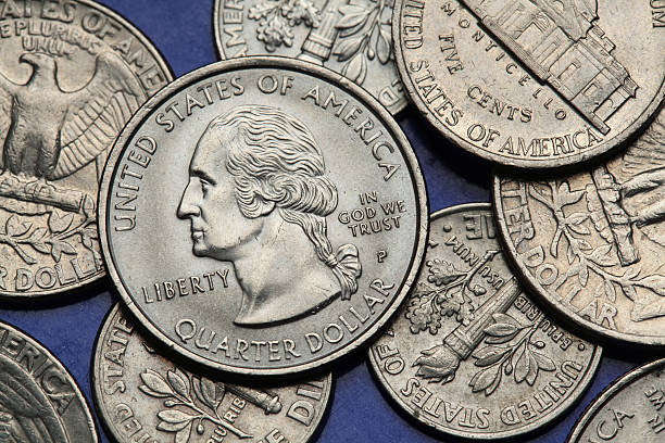 istock Coins of USA. George Washington 527268633