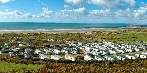 istock British Welsh Camp Site; Cropped Panorama 527269705