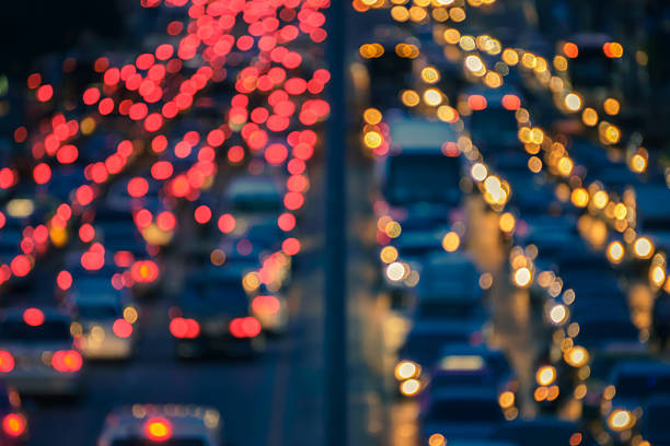 istock traffic at night in a big town 527270245