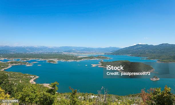 Slansko Lake Stock Photo - Download Image Now - Aerial View, Balkans, Blue
