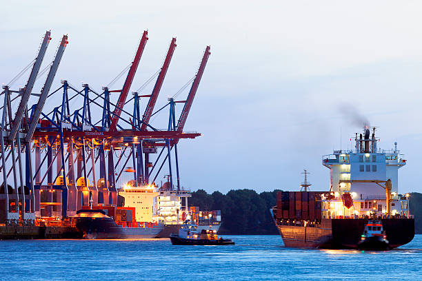 istock Cargo Terminal in Hamburg Harbor, Germany 527271317