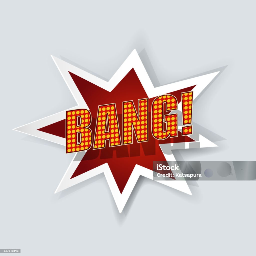 Cartoon bang Bang - Single Word stock vector