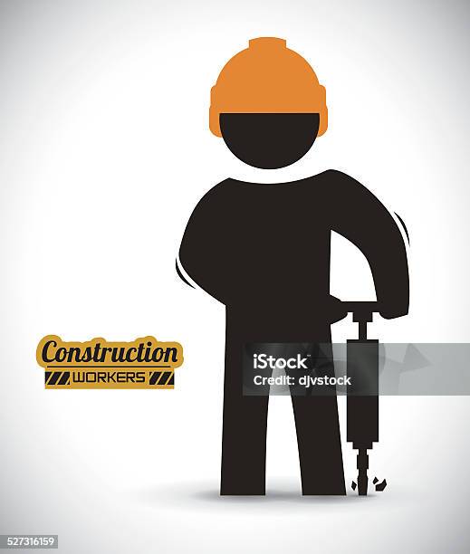 Construction Design Stock Illustration - Download Image Now - Blue-collar Worker, Business Finance and Industry, Construction Industry