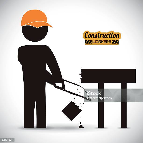 Construction Worker Stock Illustration - Download Image Now - Blue-collar Worker, Construction Industry, Construction Worker