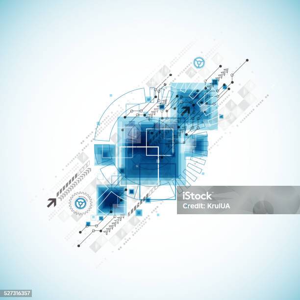 Abstract Technology Business Background Stock Illustration - Download Image Now - Abstract, Art, Art And Craft