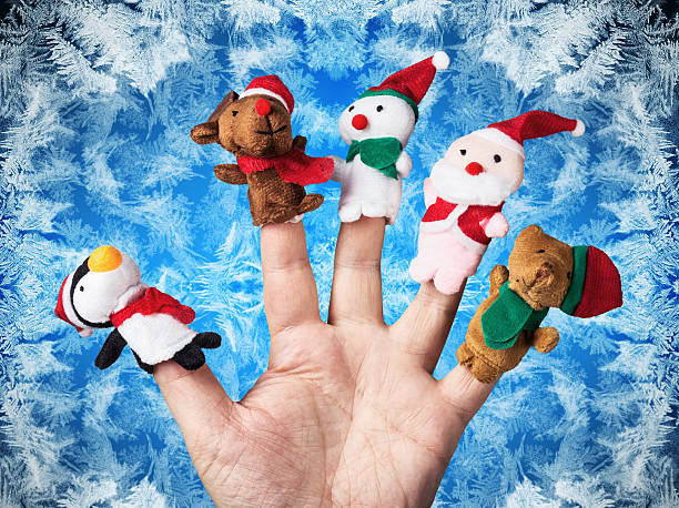 istock Christmas toys put on a hand 527316411