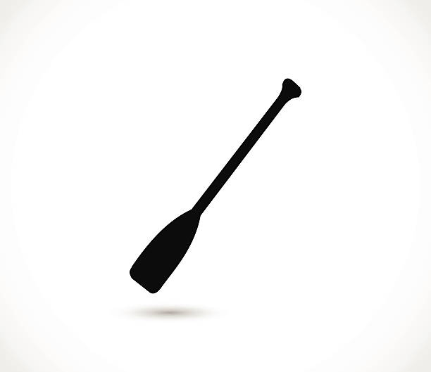 illustrazioni stock, clip art, cartoni animati e icone di tendenza di icona illustrazione vettoriale di paddle - oar
