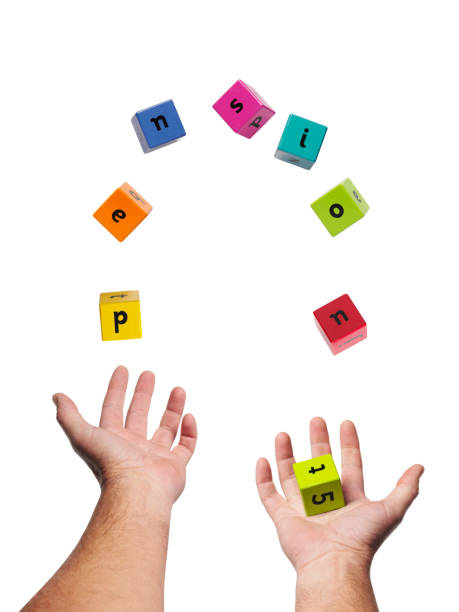 istock Juggling the Word Pension in Your Hands 527343201