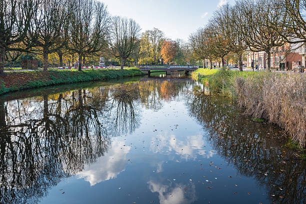 istock Dutch city canal in autumn 527343403
