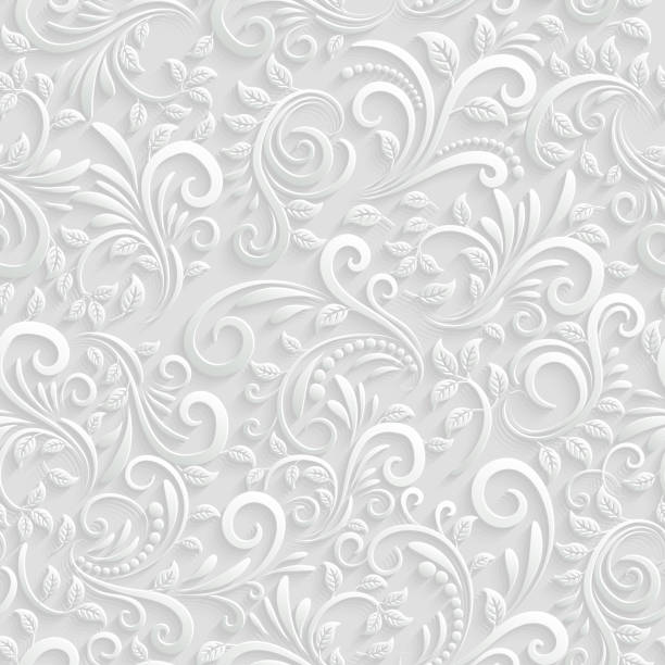 3 d 花のシームレスな背景 - pattern seamless decoration design点のイラスト素材／クリップアート素材／マンガ素材／アイコン素材