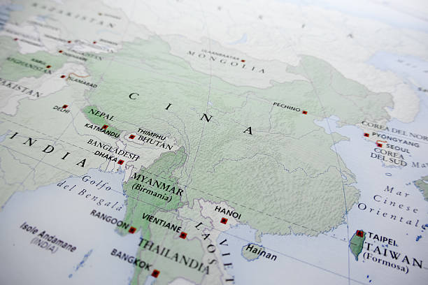 China map stock photo