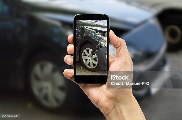 Photo For Accident Insurance Stock Photo - Download Image Now - Car, Car Accident, Photographing