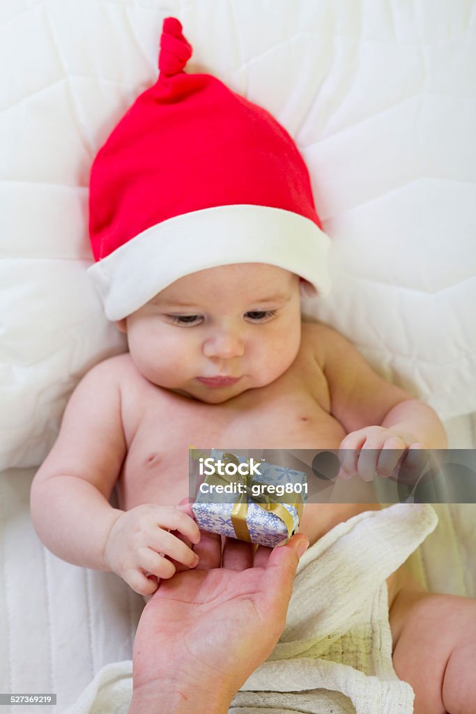 christmas baby XXXL christmas baby 2-5 Months Stock Photo