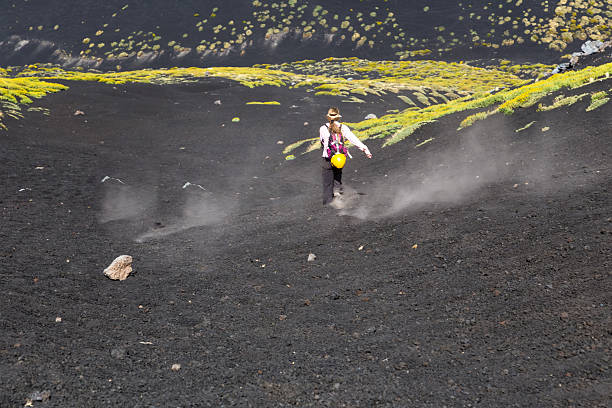 istock Climbing Mont Etna in Italy. 527369405