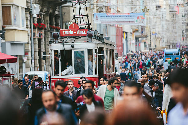 istock Crowded Istiklal street in Istanbul 527369521