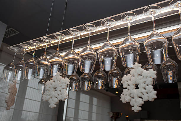 istock Christmas decoration in  bar 527369901
