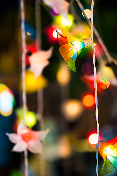 istock Small flower lamps for house decoration 527369955