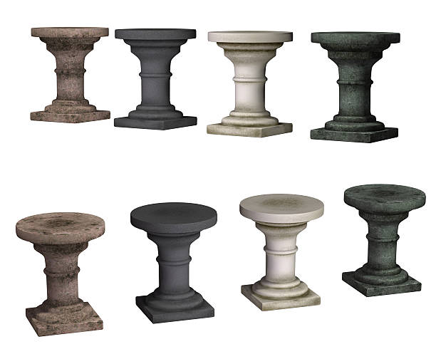 istock pedestal, isolated on the white background 527370111