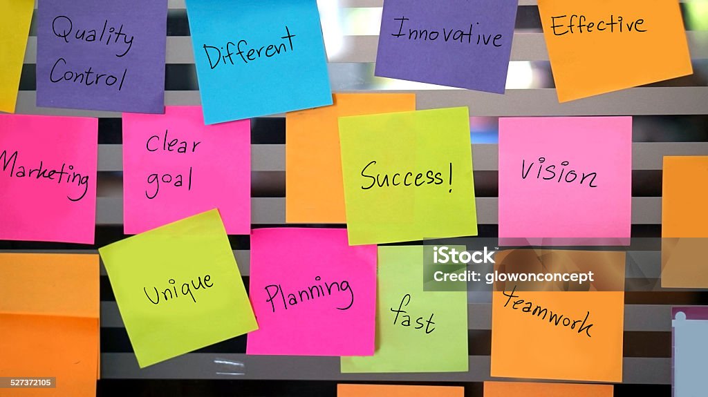Success Project. Post Success Concept Post It Stock Photo - Download Image Now - Achievement ...