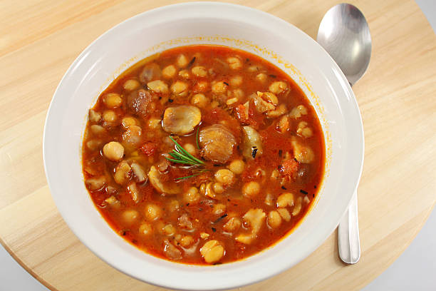 istock Soup with chestnuts and chickpeas 527373029
